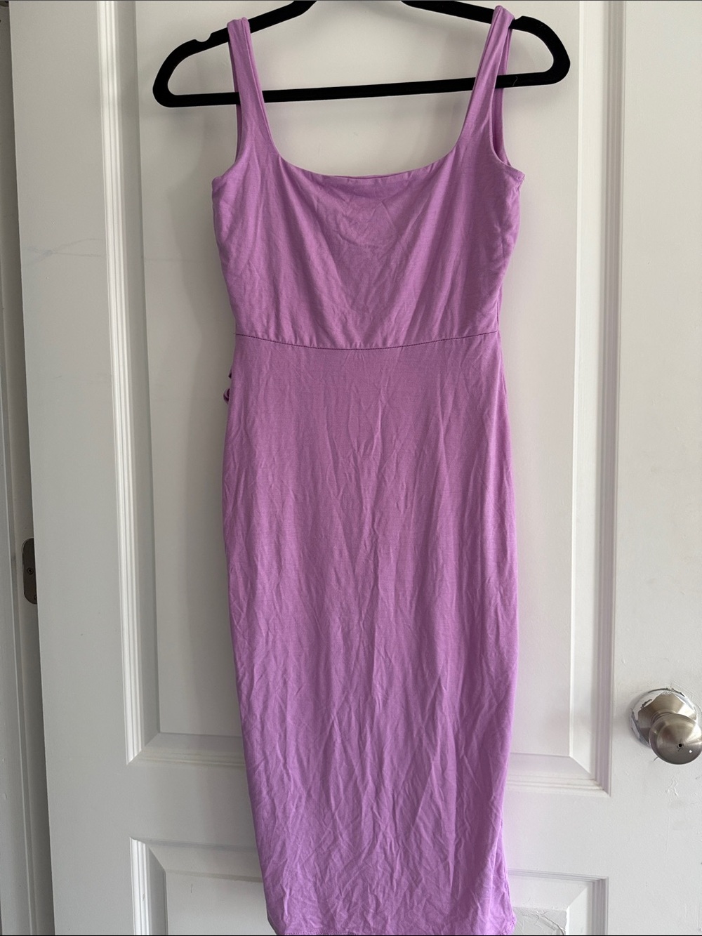 See You Monday Lavender Wrap-Style Midi Dress - Picture 5 of 7